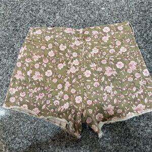 Jessica Simpson Pink Floral Jean Shorts